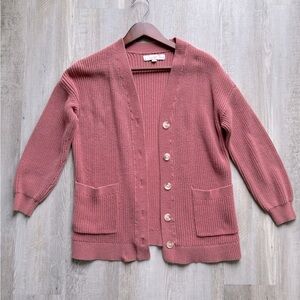 Women's Pink Cardigan Sweater